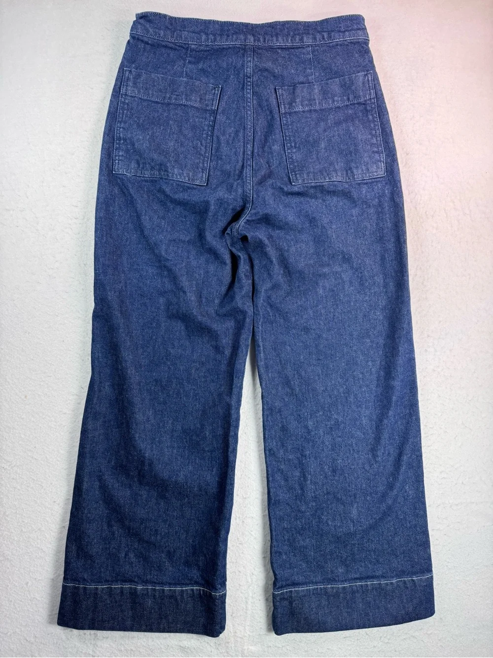 Joe’s Jeans Wide Leg Denim Trouser Pants Women’s 30 Dark Wash Cropped‎